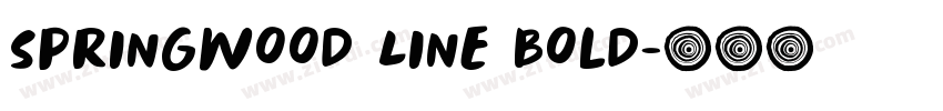 Springwood Line Bold字体转换 Springwood Line Bold字体转换